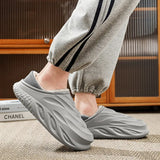 Winter Waterproof Sneaker Slippers for Men: Non-Slip Indoor/Outdoor Plush Footwear