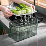 Light Luxury Refrigerator Storage Box: Household Container for Fresh Food, Fruits, and Vegetables