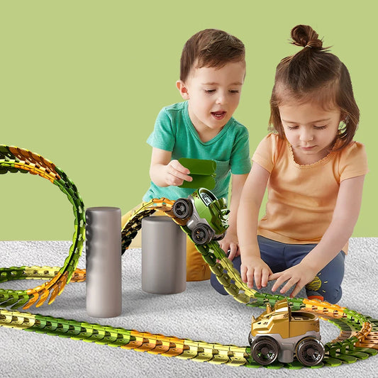 Antigravity Electric Dinosaur Train Track – Flexible Educational Toy for Boys – Perfect Birthday Gift for Kids