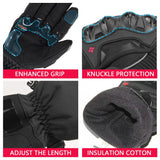 Windproof Waterproof Motorcycle Gloves for Men - Ideal for Motorbike Riding, Touch Screen Compatible