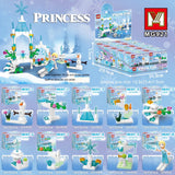 Snow Princess Castle Building Blocks Toy, 10 in 1, MG156, Assembled, for Children, Educational, Girls