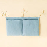 Multifunctional Organizer for Kids' Bedding and Diapers, Doubles as a Bed Headboard Organizer