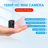 Mini HD Video Surveillance Camera - 1080P Body Camera, Motion-Activated Small Nanny Cam, Surveillance Recorder