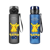 560ML Pokemon Pikachu Water Bottle: Portable, Large Capacity, Cartoon Design for Kids, Ideal for Outdoor Sports