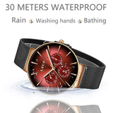 LIGE New Fashion Women's Quartz Watch: Top Brand Luxury, Waterproof Ultra-thin Mesh Steel Wristwatch