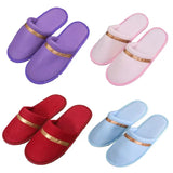 Non-Slip Coral Fleece Hotel Slippers: Warm Floor Shoes for Guests