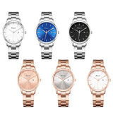 Business Classic Women's Watch with Calendar - Luxury Dress Quartz Watch, Elegant Stainless Steel for Ladies