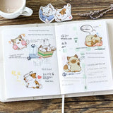 Boxed Set of 45 Self-Adhesive Cartoon Style Stickers for Diary and Album Decoration