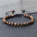 Vintage Wooden Beads Bracelet – 6/8/10mm Handmade Black Rosewood for Prayer & Meditation | Men's & Women's Yoga Pulsera Jewelry