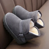 Stylish Kids' Winter Cotton Snow Boots: Fashionable Casual Shoes for Boys and Girls