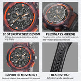 Men's Quartz Digital Watch – Top Luxury Brand Waterproof Sports Timepiece with Military Dual Display for Men