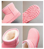 Stylish Kids' Winter Cotton Snow Boots: Fashionable Casual Shoes for Boys and Girls