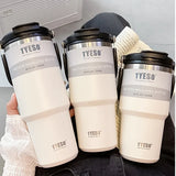 Tyeso Stainless Steel Coffee Cup: Portable Vacuum Thermos Bottle, Insulated Mug for Hot or Cold Drinks