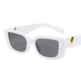 Luxury Cat Eye Women's Sunglasses: Classic Rectangle Shape with UV400 Protection, Perfect for Ladies' Driving Eyewear