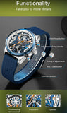 MEGIR Men's Fashion Quartz Watch: Waterproof, Luminous Sports Military Timepiece with Auto Date