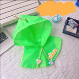 Hooded Jumpsuit Poncho Outfit for 17cm Labubu – Cute Mini Plush Doll Clothes & Accessories for Fans and Dress-Up Gifts