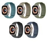 Ultra Magnetic Loop Sports Nylon Strap Band for Apple Watch - Fits Series 8, 7, 6, SE, 5, 4, 3 in Various Sizes