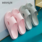 Thick Platform Home Slippers: Soft Eva Slides for Men and Women, Ideal for Indoor and Bathroom Use