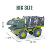 Dinosaur Truck Transport Carrier: Boys' Car Toy with Tyrannosaurus Rex, Ideal Birthday Gift