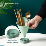 Punch-Free Chopsticks Holder: Household Drainage Basket for Kitchen Tableware, Including Spoons and Integrated Storage