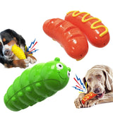 Durable Bite-Resistant Dog Toy: Squeaky Snack Molar Stick, Caterpillar-Shaped Simulation Food Toy, Tough Against Biting