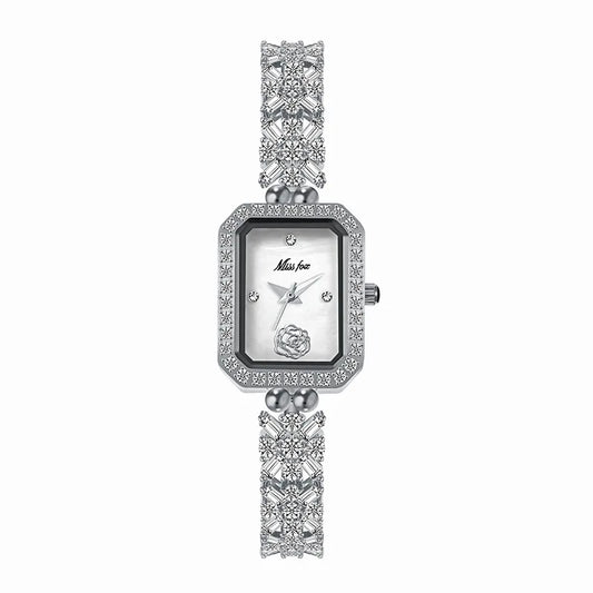 Luxury Women's Steel Wristwatch with Unique Gold Quartz Movement - Elegant Ladies' Watch for Her