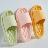 Thick Platform Cloud Slippers: Summer Beach Comfort with Eva Soft Soles, for Men and Women, Indoor and Bathroom Wear