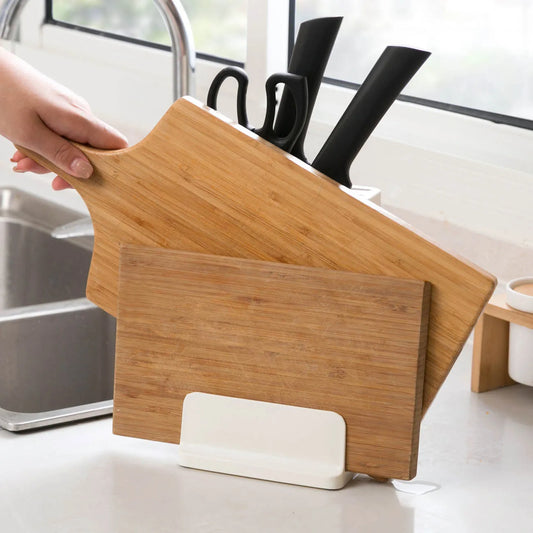 Multi-Functional Kitchen Organizer: Holds Knives and Cutting Boards