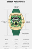 MEGIR Original Men's Fashion Sport Watch: Military Chronograph, Calendar, Silicone Strap