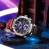 Men's Luxury Military Sport Watch – Waterproof Quartz Digital Wristwatch with Dual Display and Alarm