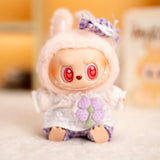 Labubu Idol Doll Outfit Set – Candy Hairpin, Stylish Shorts & Sitting Party Clothing for 17cm Mini Plush Dolls Accessories