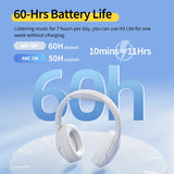 H3 Lite Wireless Headphones: Bluetooth 5.3 ANC Over-Ear Headset with 40mm Drivers for HiFi Sound