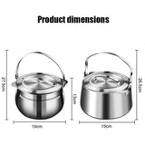 4.5L Large Capacity Grease Can with Strainer and Lid, Stainless Steel Cooking Oil Storage Pot