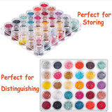 Set of 30 Clear Plastic Storage Containers: Includes 30 Transparent Bottles/Jars for Beads, Diamond Painting Accessories, Nail Art Supplies, and More