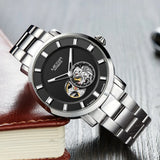 MEGIR Men's Stainless Steel Automatic Mechanical Watch: Waterproof Luxury Business