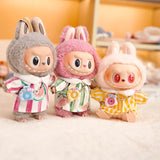 Labubu Idol Doll Spring Outing Outfit – 17cm Mini Plush Shirt & Camera Suit Accessories for Kindergarten Style