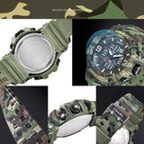 Men's Silicone Strap Watch - Chronograph Digital Quartz Wristwatch, Fashionable Luminous Waterproof Timepiece