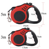 Automatic Retractable Nylon Dog Leash: Durable 3m or 5m Lead for Small Dogs and Cats, Ideal for Outdoor Travel, Walking, and Hiking