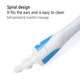 Soft Silicone Ear Wax Remover Tool: Ear Cleaner with 16 Replacement Tips, Spiral Earwax Health Care Tools