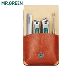 MR.GREEN Portable Stainless Steel Manicure Kit:  Nail Clippers Travel Tools Set, Presented in a Gift Box for Friends or Family