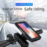 Universal Fit Waterproof Phone Holder for Bicycles and Motorcycles: Touch Screen Compatible, Suitable for Devices Below 6.6 Inches