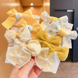 Big Bow Flower Elastic Hairbands: Sweet Hair Ties for Children, Fashionable Headbands for Girls, Kid's Hair Accessories