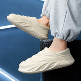 Winter Waterproof Sneaker Slippers for Men: Non-Slip Indoor/Outdoor Plush Footwear