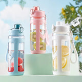 700ml Fashionable Plastic Water Bottle with Anti-Scald Cover – Portable and Eco-Friendly | Cute Outdoor Sports Drinking Bottle