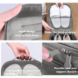 Multifunctional Portable Travel Shoe Bag for Organizing Slippers and Shoes, Ideal Wardrobe Organizer for Travel Accessories