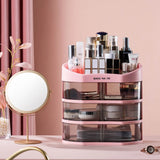 Multi-Layer Cosmetic Storage Box: Organize Lipsticks and Skin Care Products on Home Dressing Table Shelf