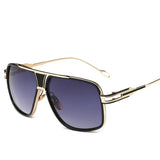 High-End Men's Sunglasses featuring Mirrored Lenses featuring Mirrored Lenses - Retro Square Designer Shades