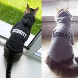 Cozy Security Cat Clothing: Warm Hooded Jackets and Coats for Cats, Adorable Rabbit-Themed Pet Costumes Suitable for Small Dogs