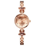 Women's Fashion Wristwatch - Star Rhinestone Luxury Brand Quartz Watch with Temperament Hexagon Dial and Ladies Bracelet