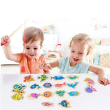 Montessori Wooden Children Fishing Toy: Interactive Educational Game for Children to Learn about Marine Life - Encourages Parent-Child Bonding